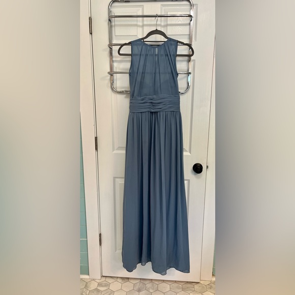 Bill levkoff blue/gray bridesmaids dress - Picture 1 of 4